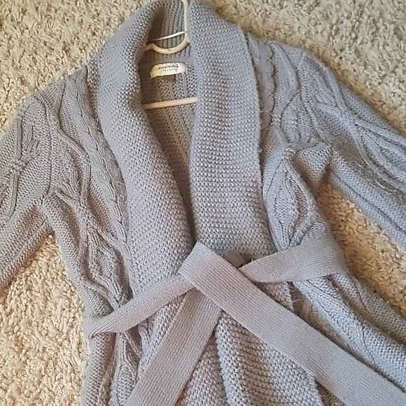 Sonoma cable knit gray sweater - Picture 2 of 6